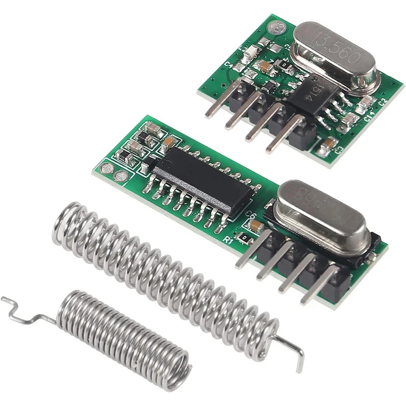 433Mhz Receiver Module - 433-MHz-Funk-RF-Sender und -Empfänger mit Antenne, Fernbedienungsmodul,